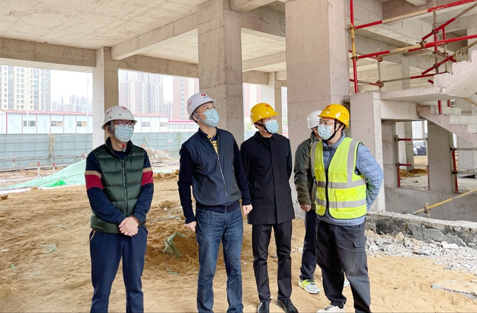 市政公用集團黨委委員、副總經理葛威敏到泉邦產業園項目檢查安全生產工