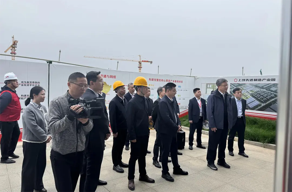 江西金控集團江尚文調研上饒先進制造產業園EPC項目進度與質量管控